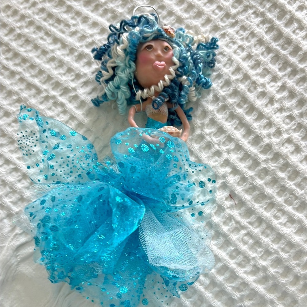 Handcrafted Blue Mermaid Ornament